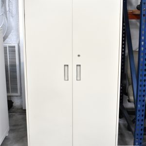STEELCASE | USED Double Door Storage Cabinet Gray