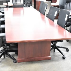 Used STEELCASE Conference Table 47" x 144" Mahogany