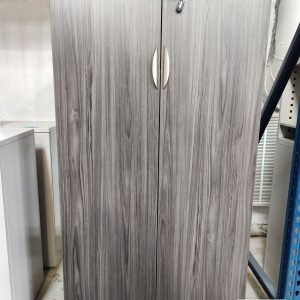 Office Source Double Door Storage Cabinet Coastal Gray