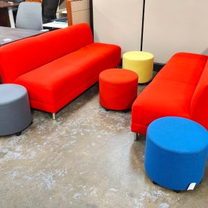 Teknion 72” x 27” Lounge Sofa Set