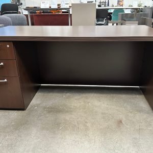 Teknion 30” X 66” Single Pedestal Desk