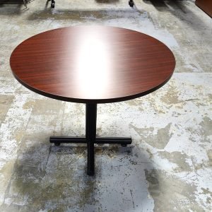 Office Source 36" Collaboration Table Mahogany