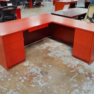 Teknion 30" x 72" Desk Cherry Wood