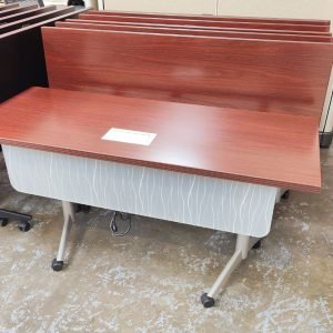 National Wave Works 60" x 30" Flip Top Nesting Training Table