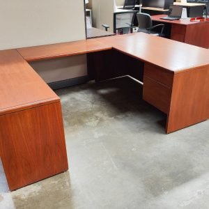 KIMBALL 36"x 72" Desk Left Hand Bridge Credenza