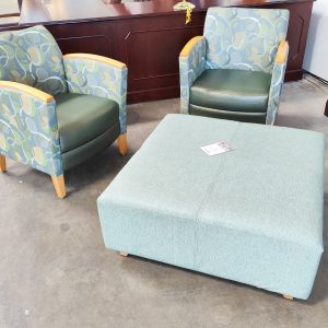KWALU Lounge Ottoman Healthcare Vinyl