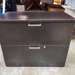 2 Drawer Lateral File 36" x 24" Black