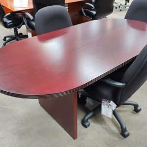 Conference Table Race Track 72" x 36" Mahogany