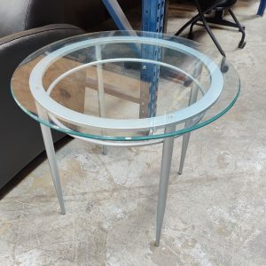 End Table 28" Glass Top