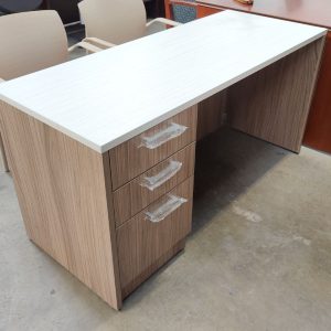IOF 24" x 60" Desk Nutmeg White Chocolate