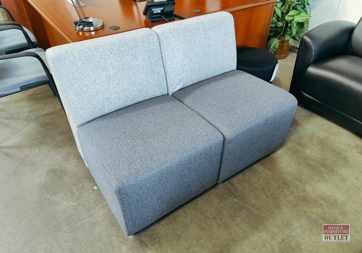 Office Source Integrate Seating Armless Chair Gray
