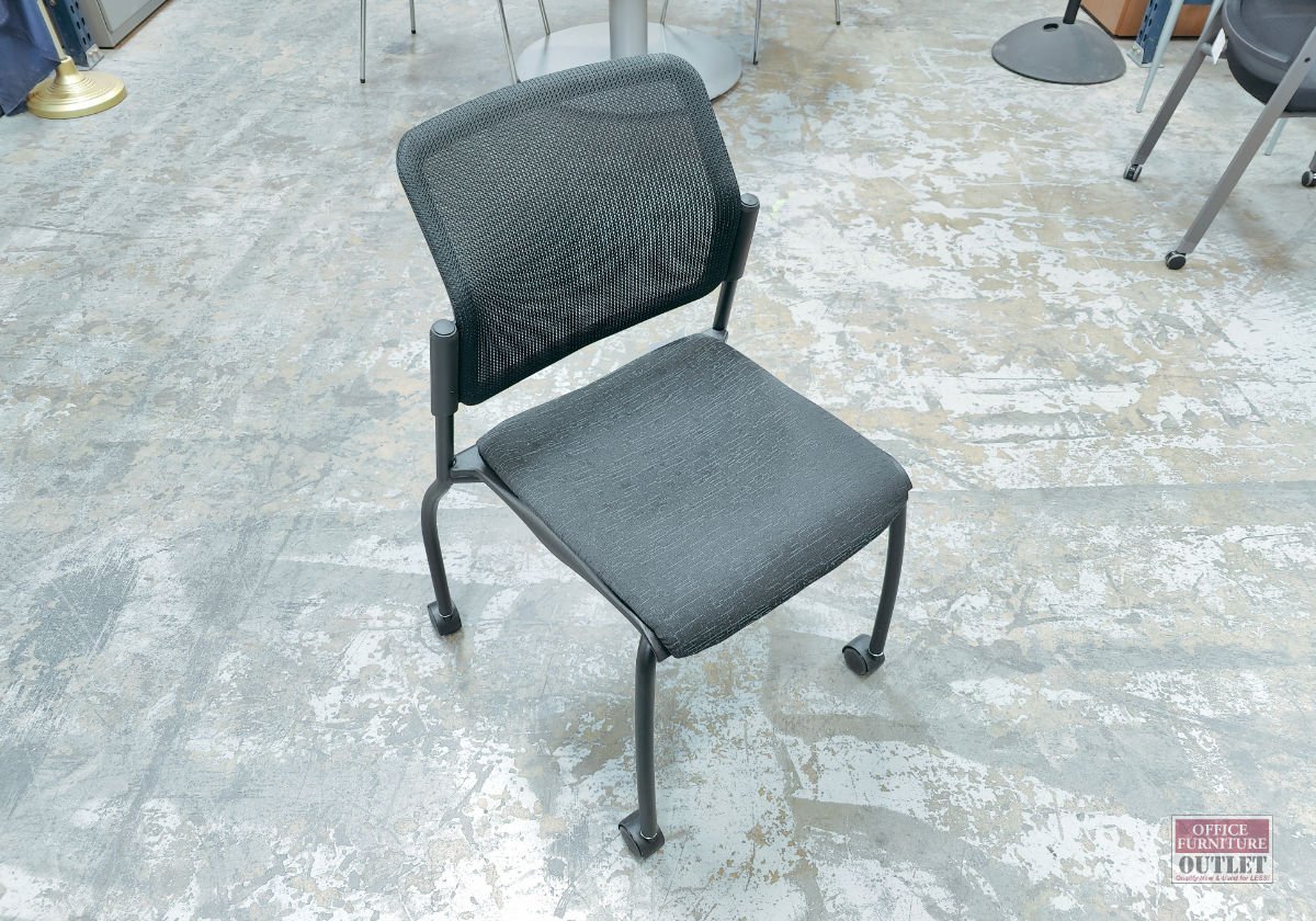 Global Seige Rolling Training Chair Black