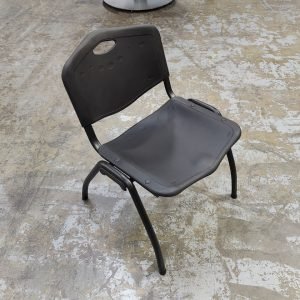 REGENCY "M" STACK CHAIR BLACK