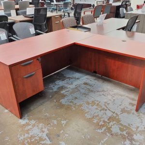 Office Source 30” x 66” Desk 24” x 42” Right Return