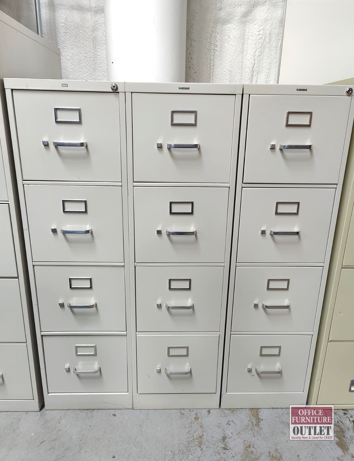 HON 4 Drawer Filing Cabinet Tan