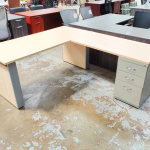 Haworth 30" x 66" Desk Return Maple