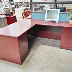 HON 30" x 66" Desk Return Mahogany