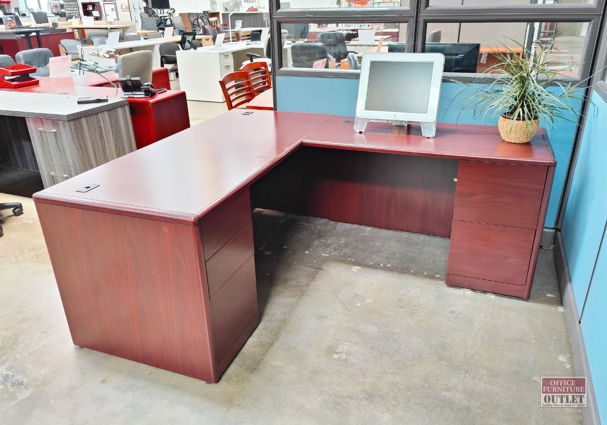 HON 30＂ x 66＂ Desk Return Mahogany