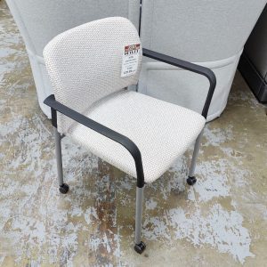HON Ignition Series Rolling Stacking Chair Light Gray