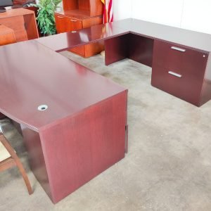 TEKNION Bowfront Desk Lateral File Credenza