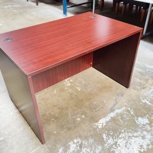 Office Source Desk Shell 30" x 48" Mahogany