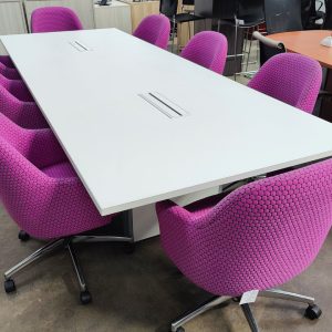 HAWORTH PLANES 11 ft Conference Table White