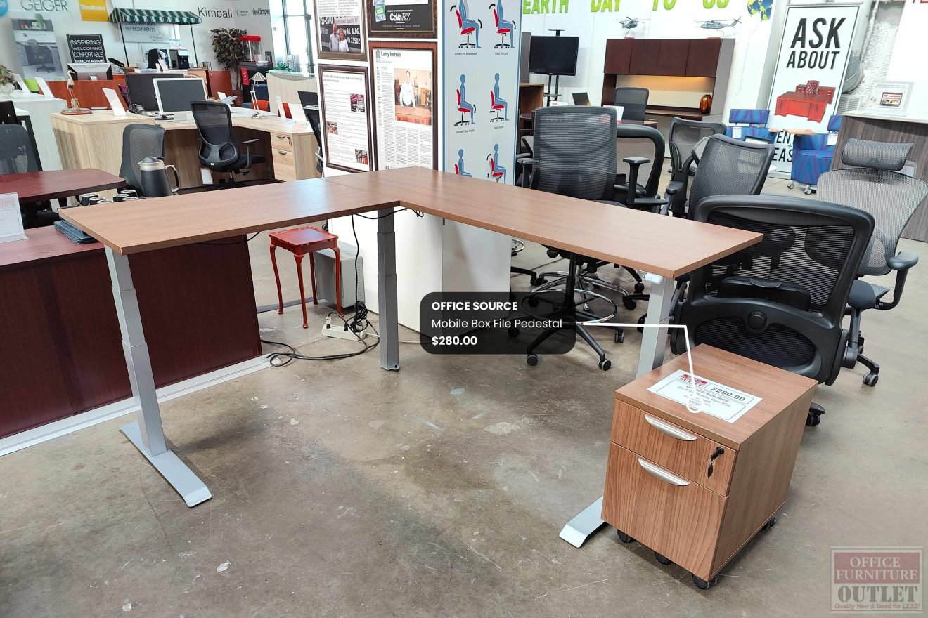 OFFICE SOURCE Mobile Box File Pedestal