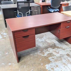 HON Desk Box File Pedestals Mahogany