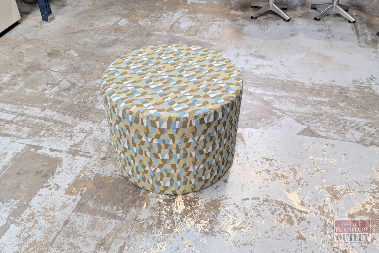 JASPER GROUP Round Ottoman Seat Green