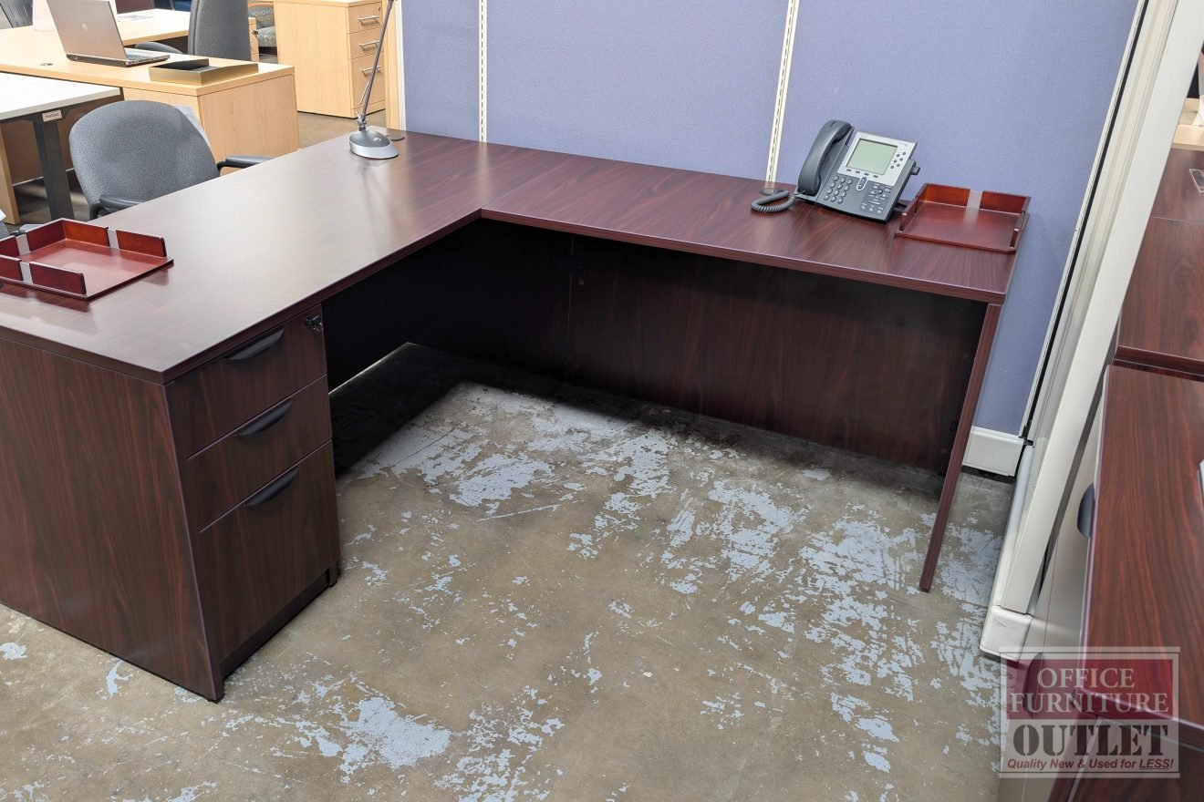 OTG Desk Right Return Box Box File Pedestal Mahogany