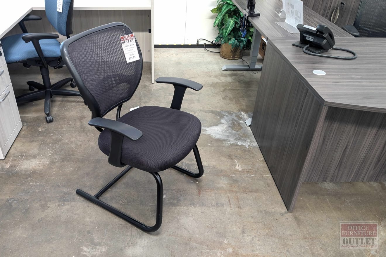 OFFICE STAR Guest Arm Chair Tapered Back
