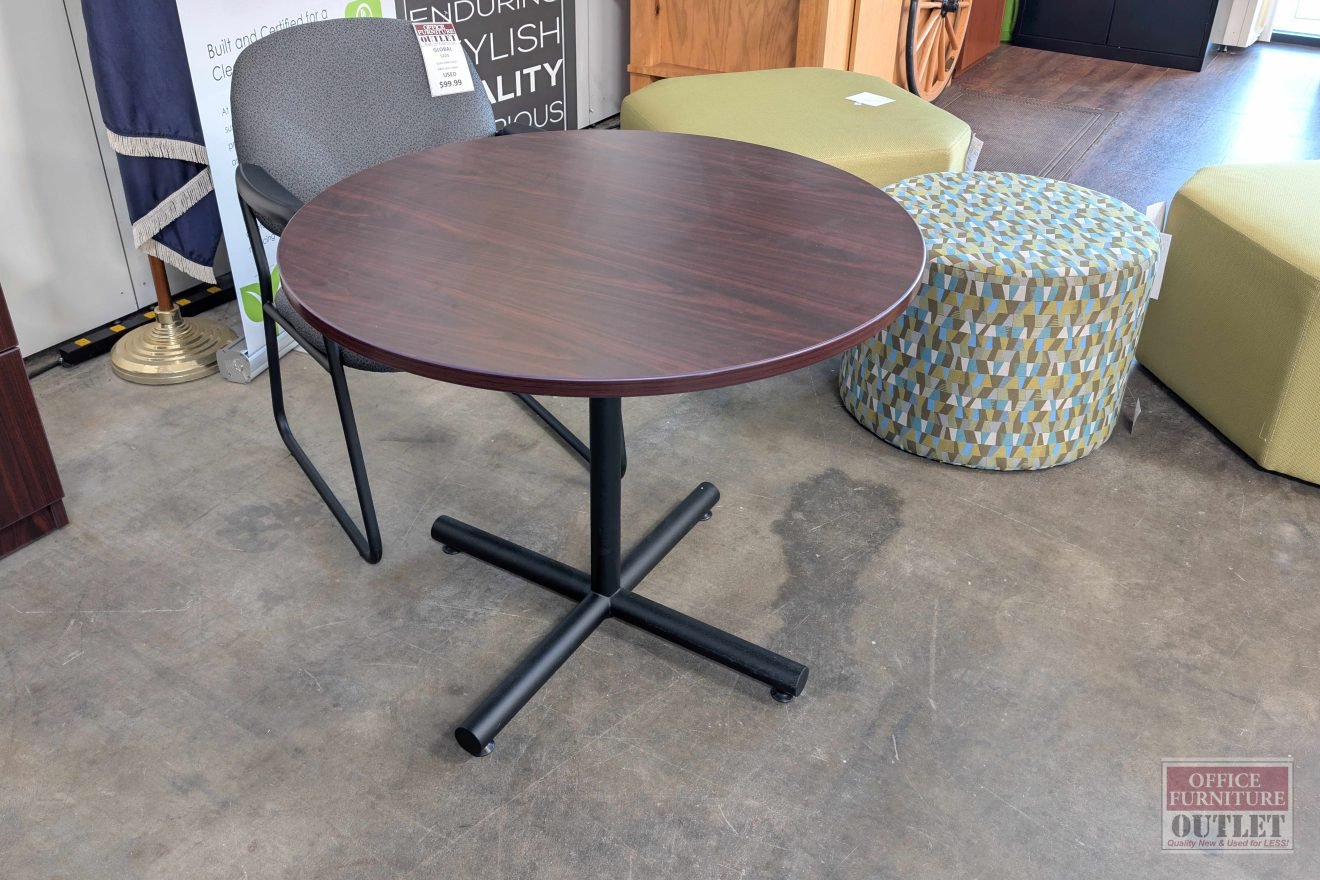 OTG Round Conference Table MAHOGANY