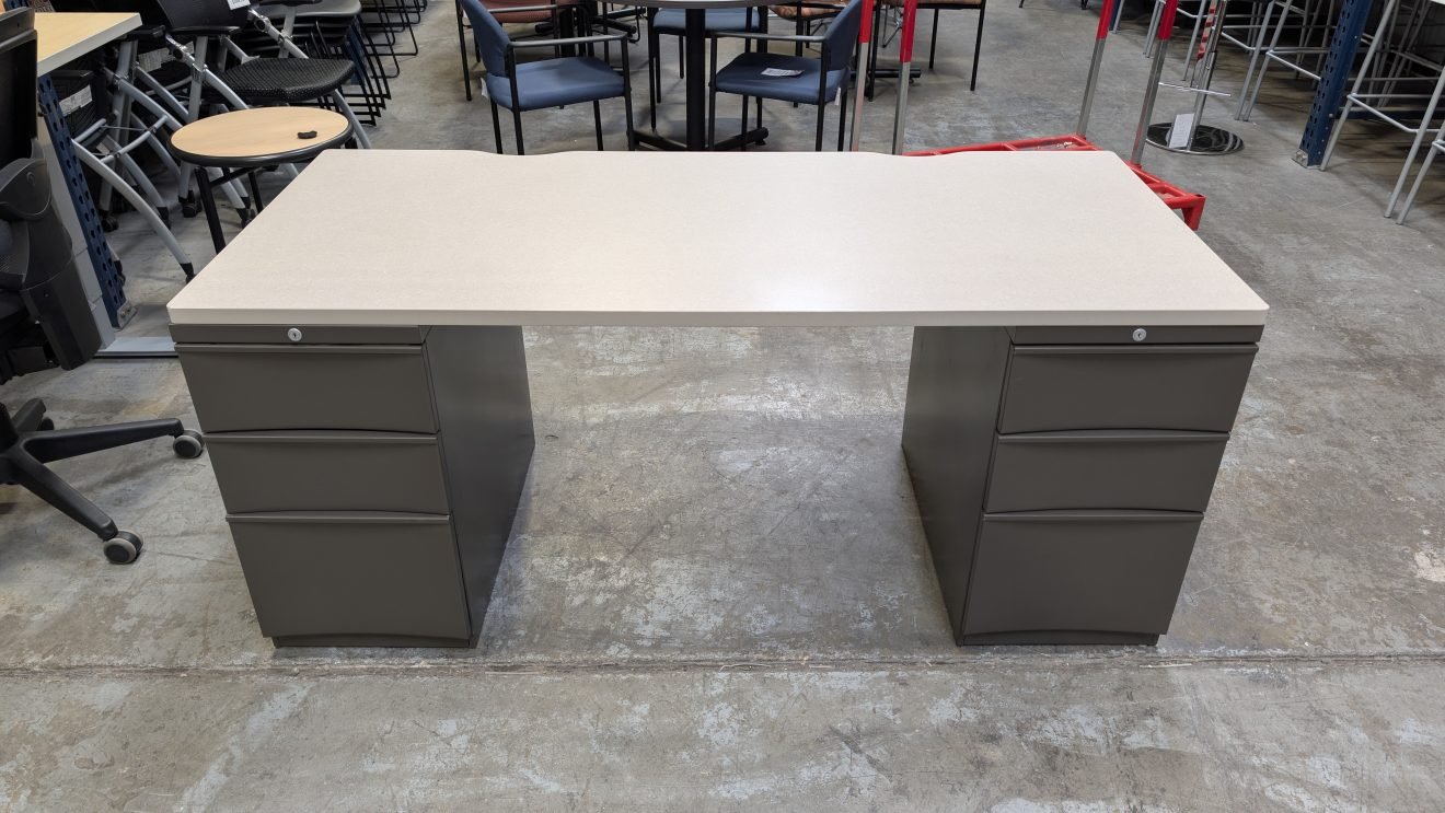 Teknion Double Pedestal Desk