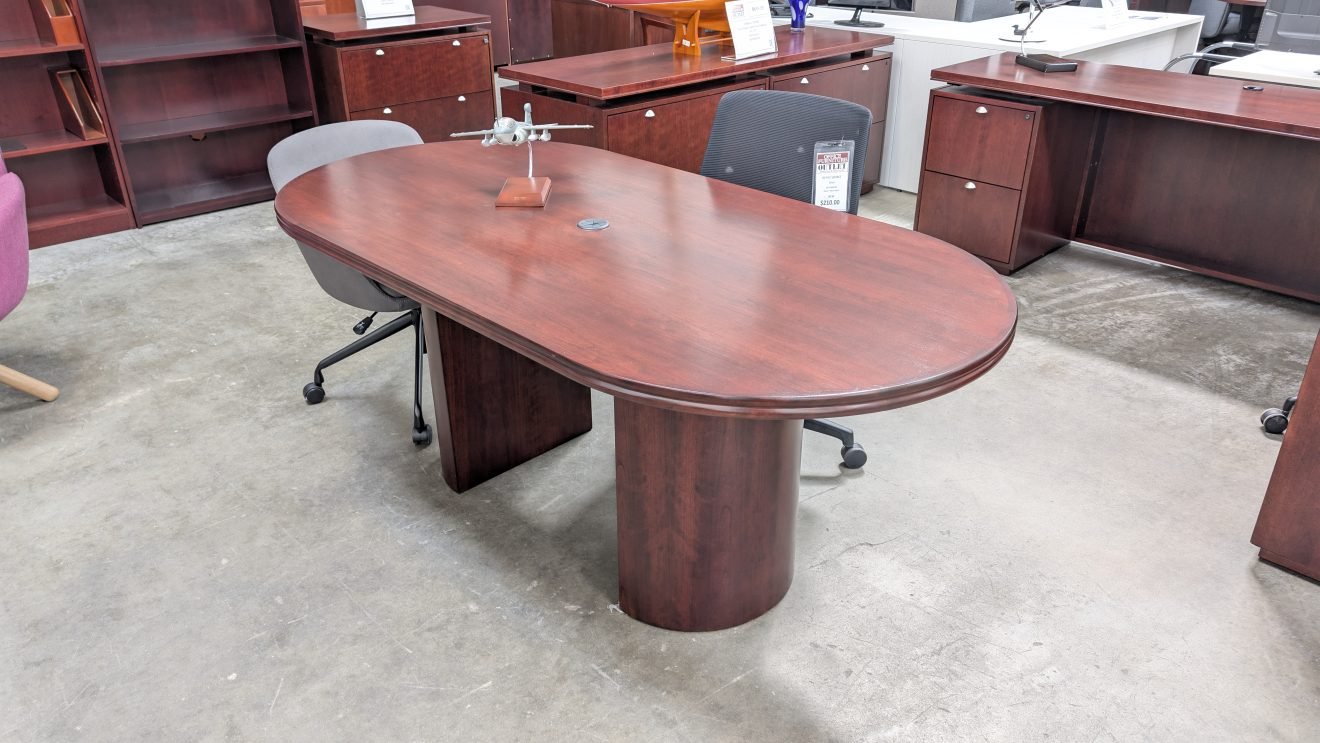 Kimball 6 ft Race Conference Tale Dark Cherry
