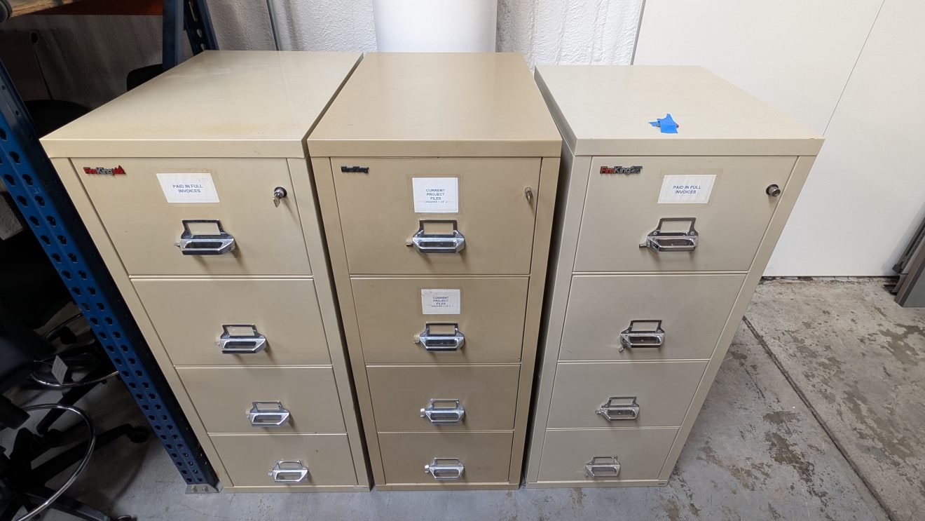 FireKing 4 Drawer File Cabinet