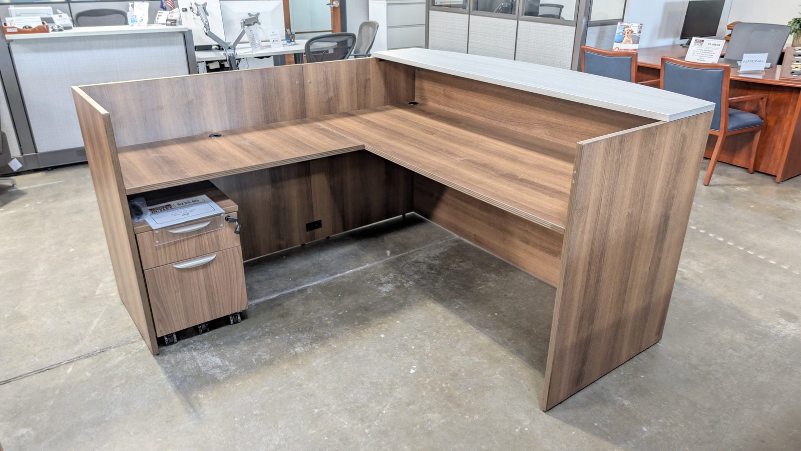 National Business Furniture Bowfront Reception Desk
