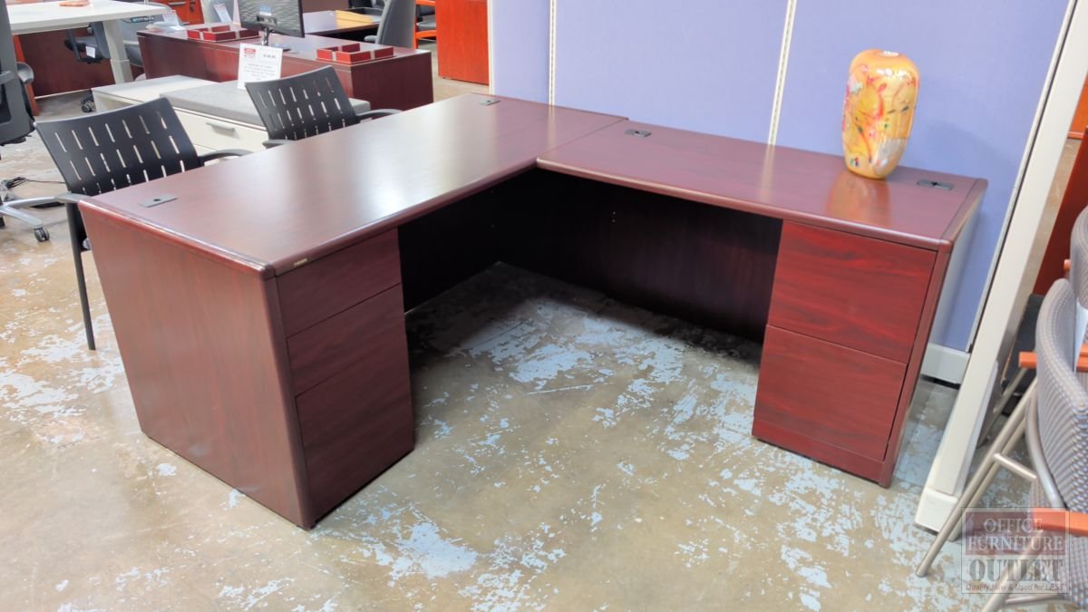 HON 10700 Desk Right Return Mahogany