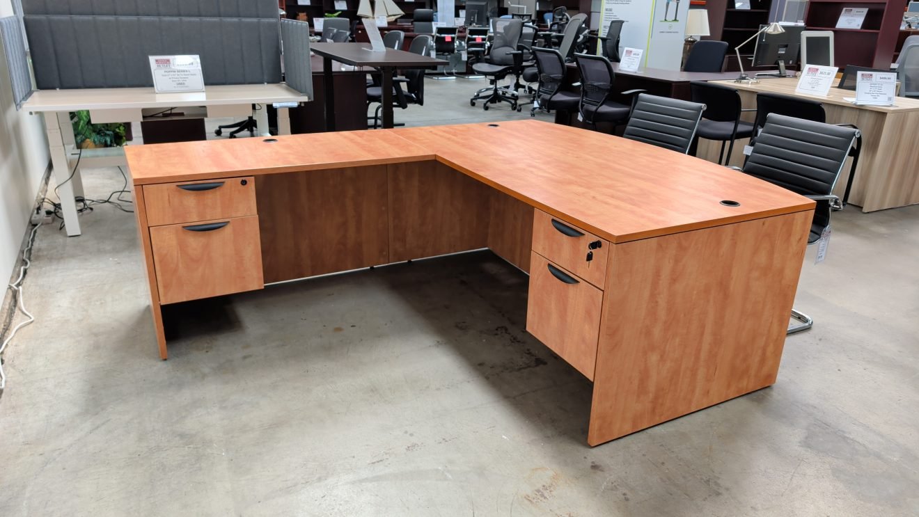 OTG Bowfront Desk Left Return