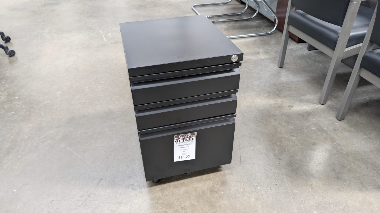Mobile Pedestal Black