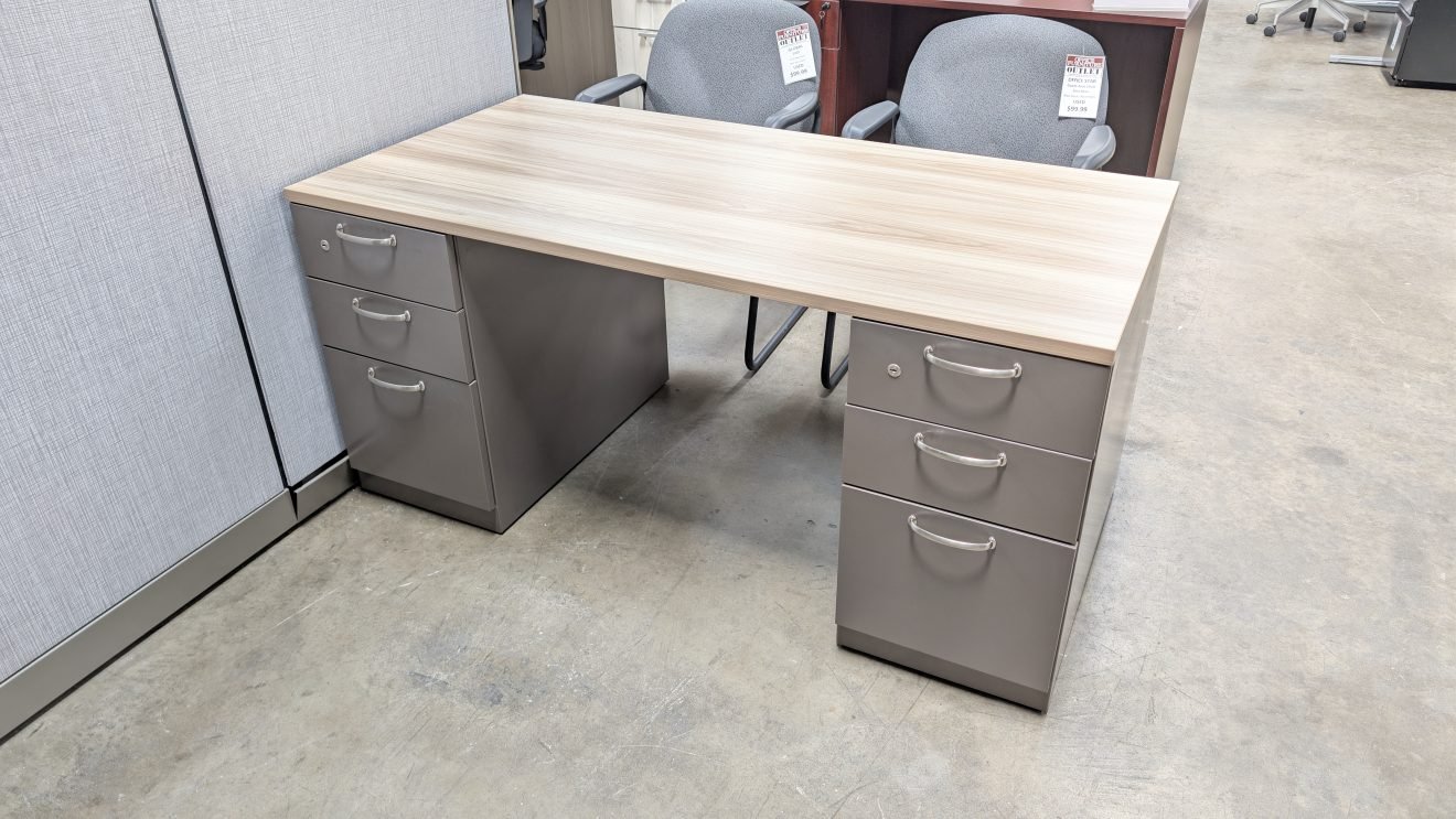 Steelcase Double Pedestal Desk