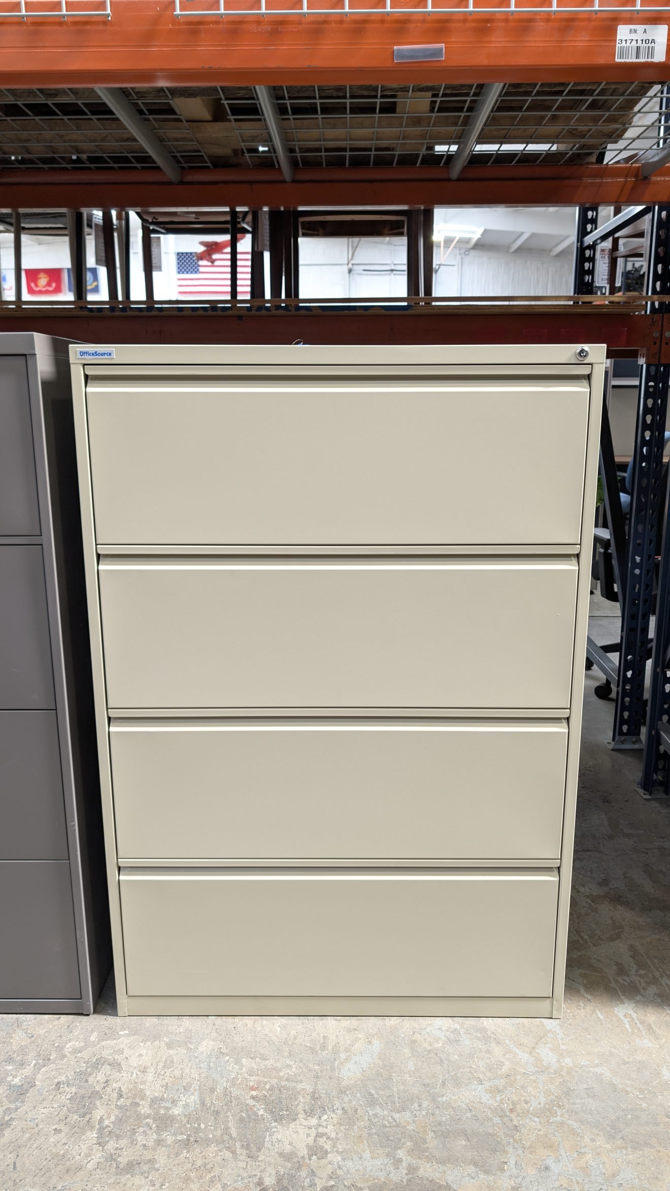 OFFICE SOURCE 36" 4 Drawer Lateral File Used
