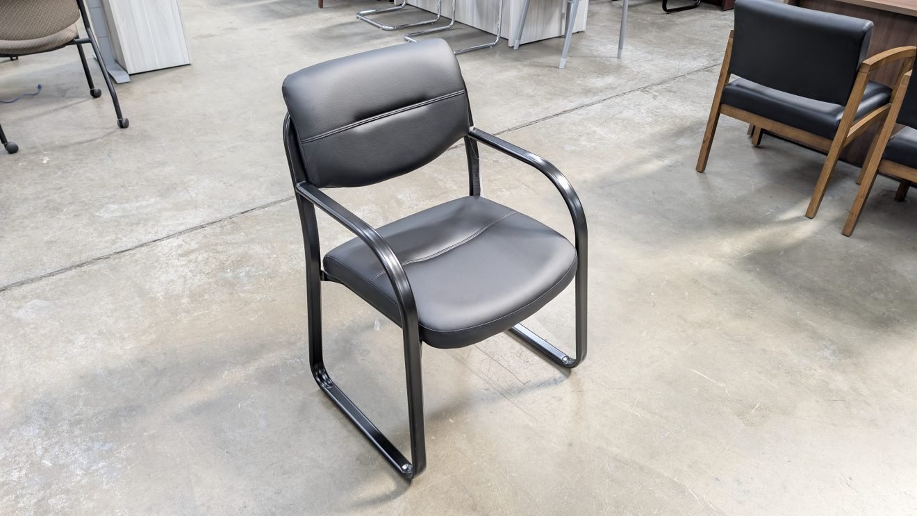 BOSS Guest Chair Black Leather