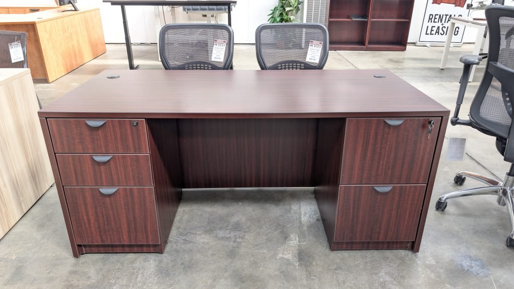 LORELL FURNITURE Double Pedestal Desk