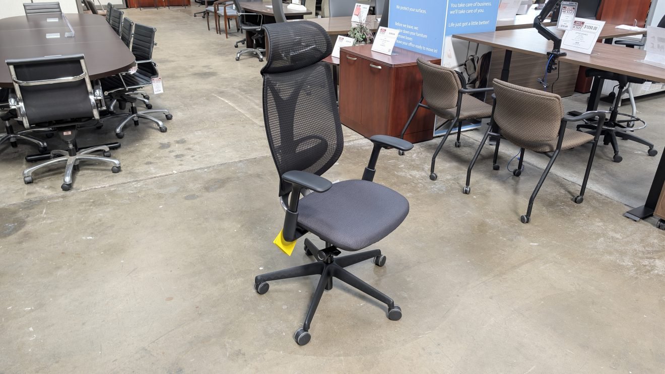 Teknion Sabrina Task Chair Fabric Seat Mesh Back