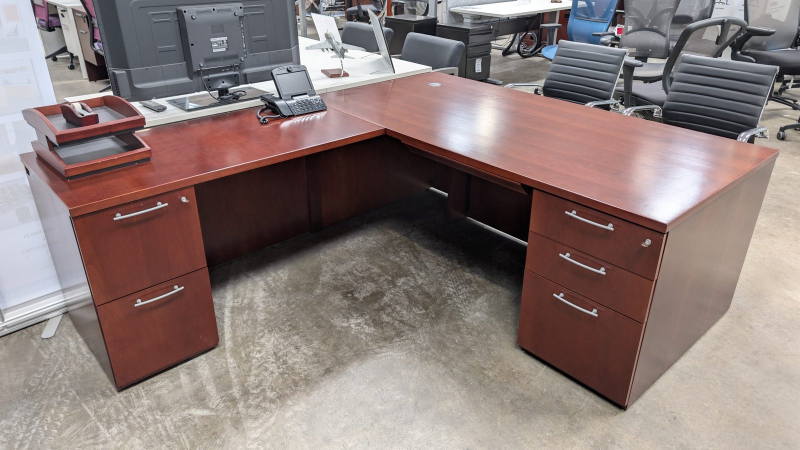 Steelcase Desk with Right Return