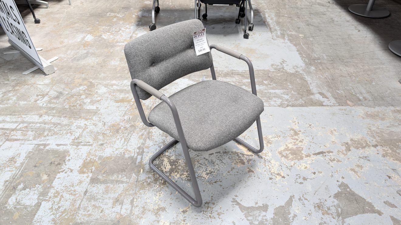 STEELCASE Guest Arm Chair Gray Fabric