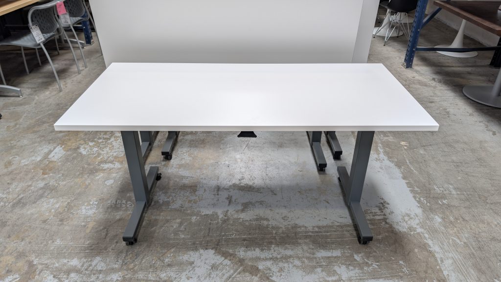 POPPIN - IRONS Rolling Flip Top Training Table