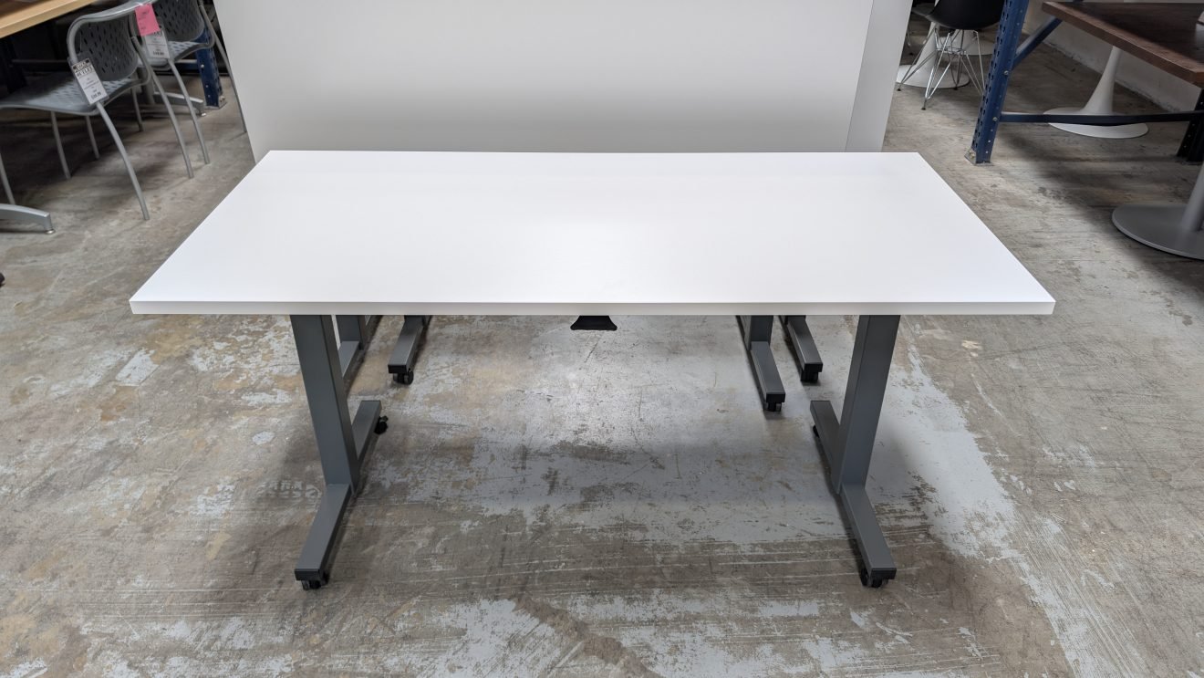 POPPIN - IRONS Rolling Flip Top Training Table
