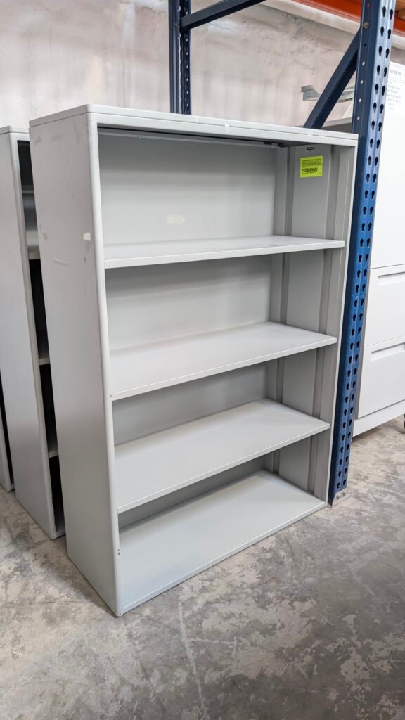 TRENDWAY 4 Shelf Metal Bookcase 36"W x 52"H