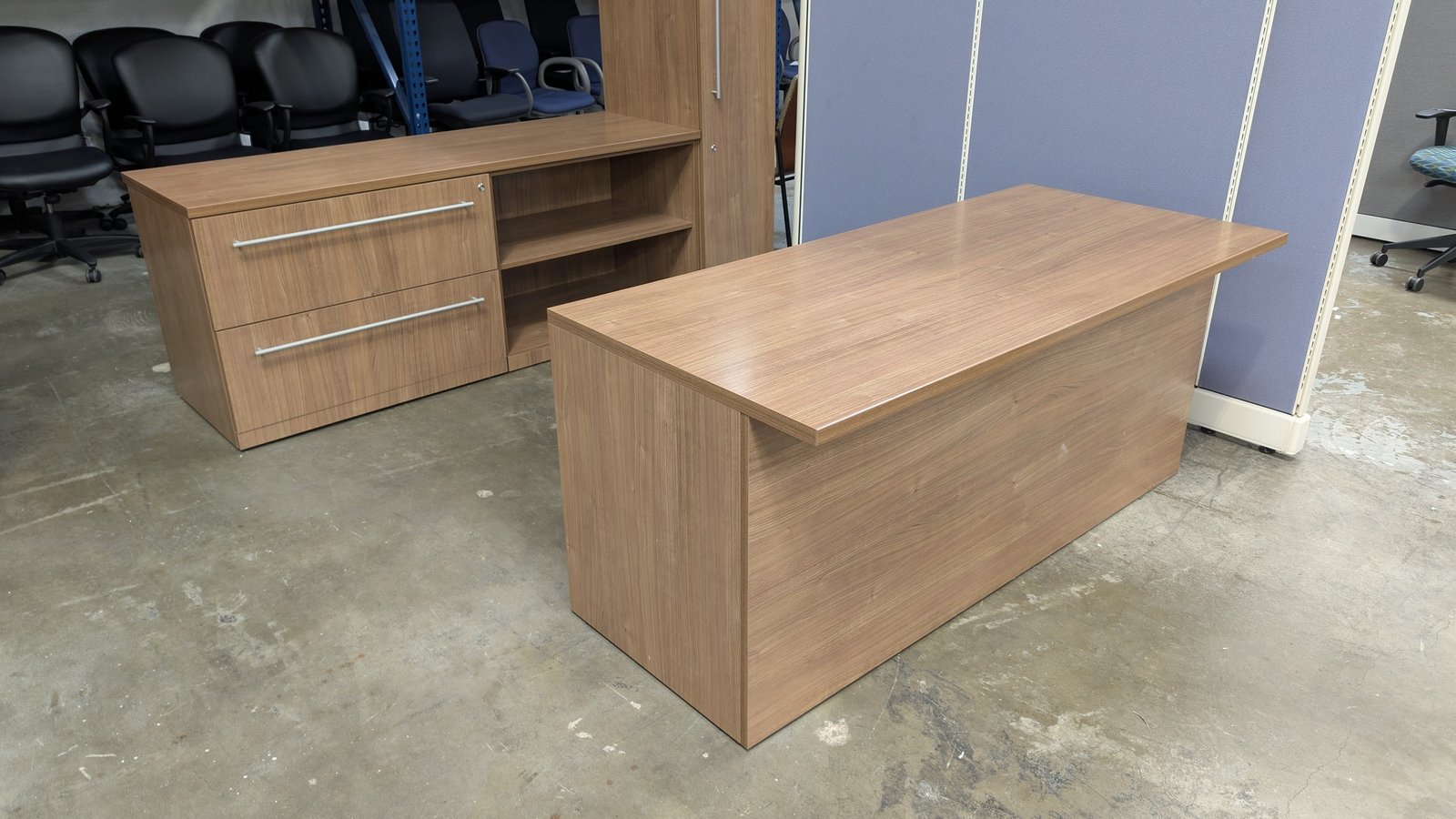 HAWORTH 30" x 66" Double Pedestal Desk